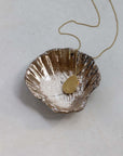 Raku Scallop Shell
