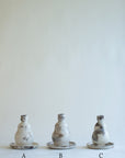 Raku Pear Candlestick Holder