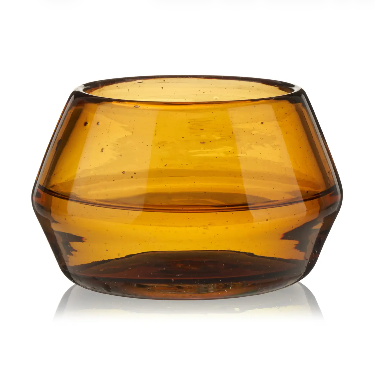 Amber Handmade Recycled Glass